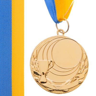 Заготовка медали с лентой PLUCK C-4844 5см золото, серебро, бронза(Р¤РѕС‚Рѕ 1)