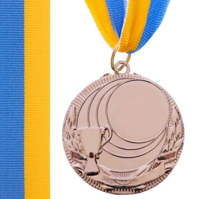 Заготовка медали с лентой PLUCK C-4844 5см золото, серебро, бронза(Р¤РѕС‚Рѕ 4)