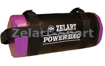 Мешок для кроссфита и фитнеса FI-5050A-10 Power Bag (нейлон, р-р см, вес 10кг, черно-фиолетовый)(Р¤РѕС‚Рѕ 1)