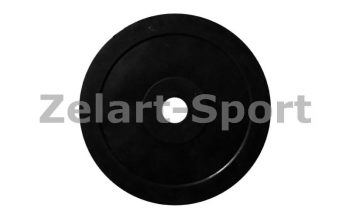 Замовити Блины (диски) обрезиненные 30мм 7,5кг ТА-1444 (отв. d-30мм, черные)