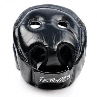 Боксерcкий шлем Fairtex Full Pprotection HG13 (Black)(Р¤РѕС‚Рѕ 3)