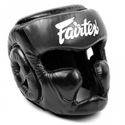 Боксерcкий шлем Fairtex Full Pprotection HG13 (Black)(Р¤РѕС‚Рѕ 1)