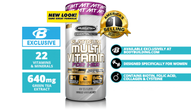 Замовити Мультивитамины для женщин - Muscletech Essential Series Multi Vitamin Platinum