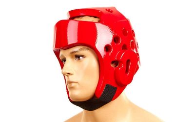 Шлем для таеквондо PU BO-2018-R WTF (р-р S-XL, красный)(Р¤РѕС‚Рѕ 1)
