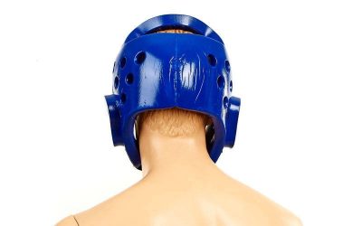 Шлем для таеквондо PU BO-2018-B WTF (р-р S-XL, синий)(Р¤РѕС‚Рѕ 3)