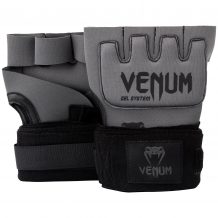 Замовити Накладки гелевые бинты Venum Gel Kontact Glove Wraps Gray/Black