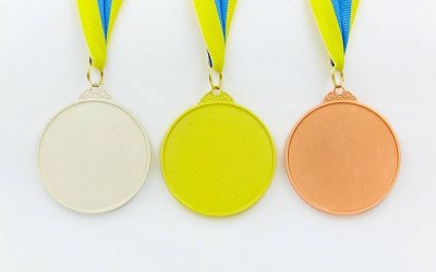 Медаль спорт. двухцветная d-6,5см Футбол C-4847 место 1-золото, 2-серебро, 3-бронза (металл, покрытие 2 тона, 56g)(Р¤РѕС‚Рѕ 2)