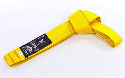 Пояс для кимоно MATSA желтый MA-0040-Y(Р¤РѕС‚Рѕ 1)