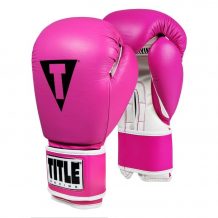 Замовити Перчатки боксерские Title Closeout Pro Style Leather Training Gloves Розовый