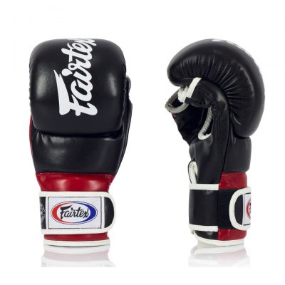 Перчатки для смешанных единоборств FGV18 Fairtex Super Sparring MMA Gloves Black-Red(Р¤РѕС‚Рѕ 1)