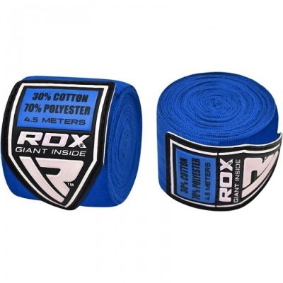Бинты боксерские RDX FIBRA BLUE 4.5M (10402)(Р¤РѕС‚Рѕ 1)
