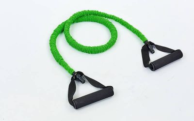 Эспандер для фитнеса трубчатый CE6502-G (латекс.жгут, d-6*12мм, l-1200мм, защитный рукав, зеленый)(Р¤РѕС‚Рѕ 1)