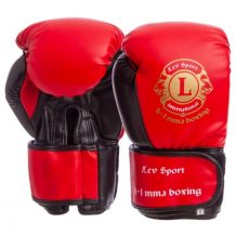 Замовити Боксерские перчатки Lev sport Vip Кожа Красный