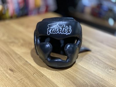 Боксерcкий шлем Fairtex Full Pprotection HG13 (Black)(Р¤РѕС‚Рѕ 5)