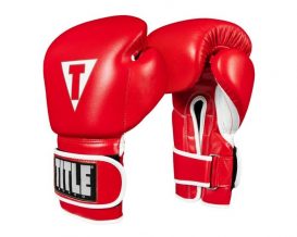 Замовити Перчатки боксерские TITLE Boxeo Mexican Leather Bag Gloves Tres Красный