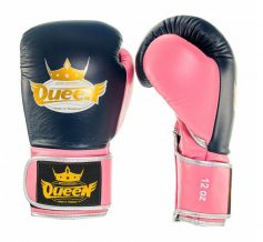 Замовити  Перчатки боксерские Queen Boxing Gloves Pro 4 Синий/Розовый