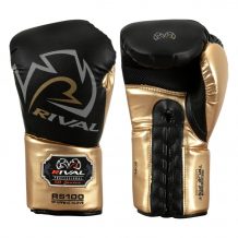 Замовити Боксерские перчатки на шнуровке Rival 100 Series Lace Sparring Gloves Black/Gold