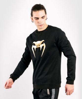 Толстовка Venum Classic Sweatshirts Черный/Золото(Р¤РѕС‚Рѕ 2)