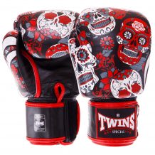 Замовити Перчатки боксерские кожаные TWINS FBGVL3-53 SKULL 10-14 унций цвета в ассортименте