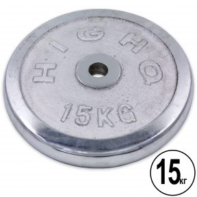 Блины (диски) хром. 30мм 15кг ТА-1455 (отв. d-30мм, металл хромированный)(Р¤РѕС‚Рѕ 1)