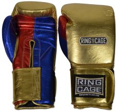 Замовити Ring To Cage Боксерские перчатки Mexican-Style Metallic RCMEXTGFMCM 