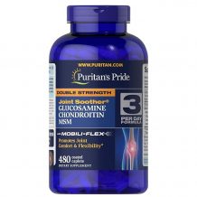 Замовити Витаминный комплекс для суставов и связок Puritan's Pride Glucosamine Chondroitin MSM 3 Per Day Formula (120 капсул) 8121