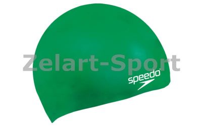 Шапочка для плавания детская SPEEDO PLAIN MOULDED SILICONE CAP JR (силикон, зеленая) (8709900005 )(Р¤РѕС‚Рѕ 1)