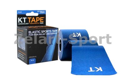 Кинезио тейп (Kinesio tape, KT Tape) эластичный пластырь (20 лент, l-5м*5см, синий) (KTTP-003805-ME)(Р¤РѕС‚Рѕ 1)
