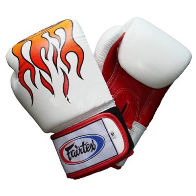 Боксерские перчатки Fairtex (BGV1-white flame)(Р¤РѕС‚Рѕ 1)
