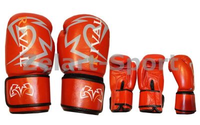 Перчатки боксерские Кожа RIV MA-3307-R (р-р 10-12oz, красный)(Р¤РѕС‚Рѕ 1)