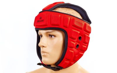 Шлем для единоборств (таеквондо) EVA+PU ZEL MA-4539-R (красный, р-р M-XL)(Р¤РѕС‚Рѕ 1)