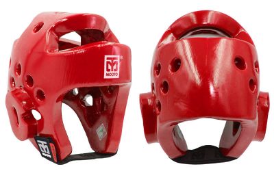 Шлем для таеквондо PU BO-5094-R MOOTO (красный, р-р S-XL)(Р¤РѕС‚Рѕ 1)