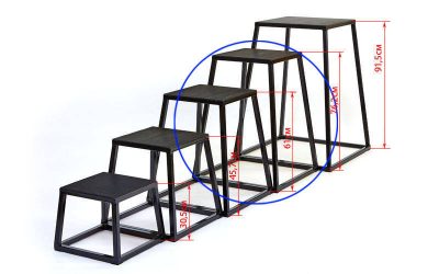 Бокс плиометрический (1шт) QT1005-4 PLYOMETRIC BOXES (металл,h-76,2см,верх 40,6х40,6см, осн.58х58см)(Р¤РѕС‚Рѕ 1)