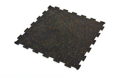 Коврик-пазл под тренажер резиновый 1шт 60x60x0,6см FI-5348-1 (черный)(Фото 1)