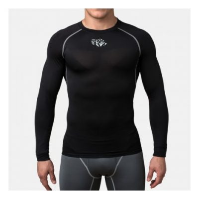 Компрессионная футболка Peresvit Air Motion Compression Long Sleeve T-Shirt Black Grey (501007-182)(Р¤РѕС‚Рѕ 1)