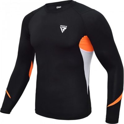 РАШГАРД С ДЛИННЫМ РУКАВОМ RDX LYCRA ORANGE (40245)(Р¤РѕС‚Рѕ 1)
