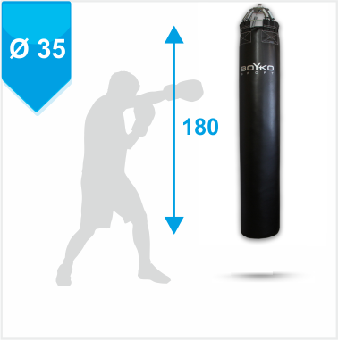 БОКСЕРСКИЙ МЕШОК ø 35 – 180 см ткань ПВХ 950-1100 ГР/М2, 45-65 кг(Р¤РѕС‚Рѕ 1)