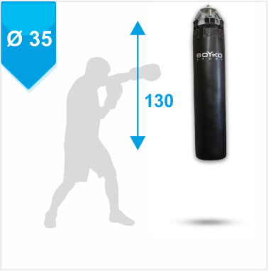 БОКСЕРСКИЙ МЕШОК ø 35 – 130 см ткань ПВХ 950-1100 гр/м2, 35-50 кг(Р¤РѕС‚Рѕ 1)