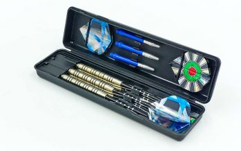 Замовити Дротики для игры в дартс цилиндрические BL-3500 Baili (сталь,вес 22гр,3шт.,+3хвост,+6опер, футляр)