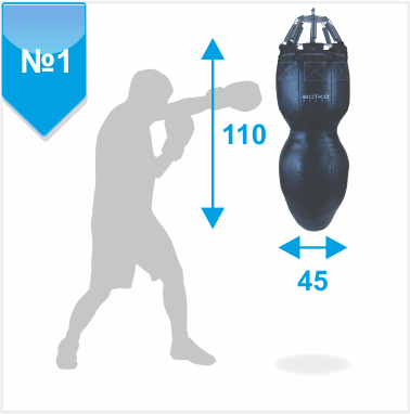 Боксерский мешок «СИЛУЭТ» №1 ПВХ 950-1100 гр/м2 (VJKSG2)(Р¤РѕС‚Рѕ 1)