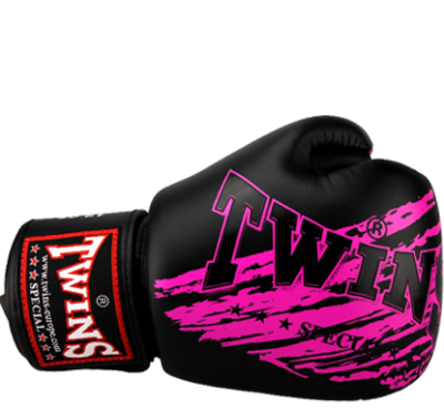 Перчатки боксерские кожаные на липучке TWINS FBGV-TW2PK(Р¤РѕС‚Рѕ 1)