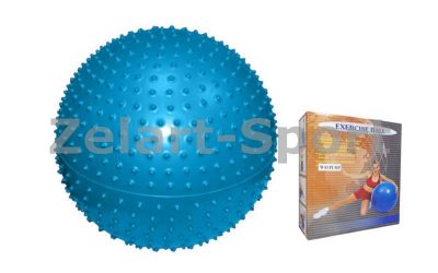 Мяч для фитнеса (фитбол) PS массажный 65см FI-078(65) (PVC, 1100г, цвета в ассортименте,ABS-система)(Фото 1)