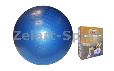 Мяч для фитнеса (фитбол) ZEL гладкий 85см FI-1985-85 (PVC, сатин, 1200г, цвета в ассор, ABS-система)(Фото 1)