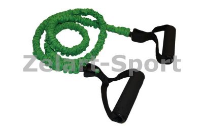 Эспандер для фитнеса трубчатый в защитном рукаве (XL) Strong FI-4411-G (латекс.жгут,d-6*12мм,l-120см(Р¤РѕС‚Рѕ 1)