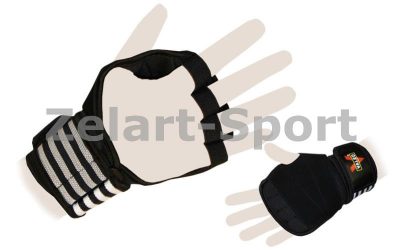 Перчатки (накладки) для поднятия веса VALEO TA-4419 (неопрен, PL, эластан, р-р L-XL)(Фото 1)