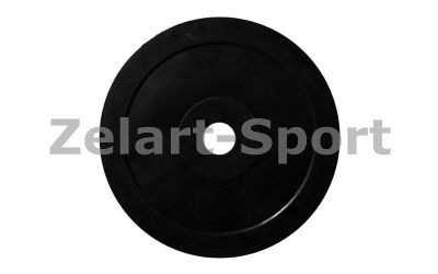 Блины (диски) обрезиненные 30мм 5кг ТА-1443 (отв. d-30мм, черные)(Фото 1)