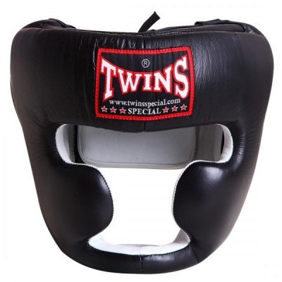 Шлем боксерский с полной защитой Кожа TWINS (HGL-3)(Р¤РѕС‚Рѕ 1)