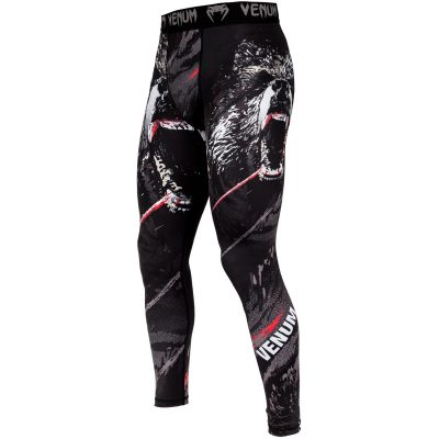 Компрессионные Штаны Venum Grizzli - Черный/Белый(Р¤РѕС‚Рѕ 2)