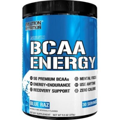 Evlution Nutrition Аминокислоты BCAA Energy Powder, Blue Raz (30 Порций)(Р¤РѕС‚Рѕ 2)
