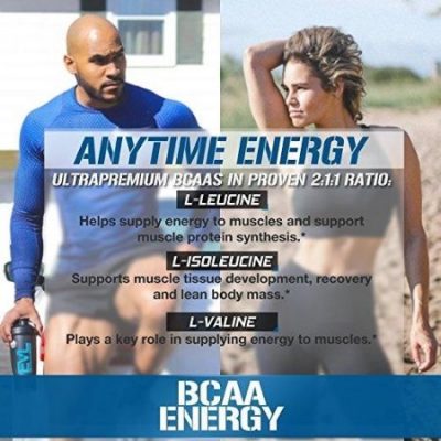 Evlution Nutrition Аминокислоты BCAA Energy Powder, Blue Raz (30 Порций)(Р¤РѕС‚Рѕ 8)